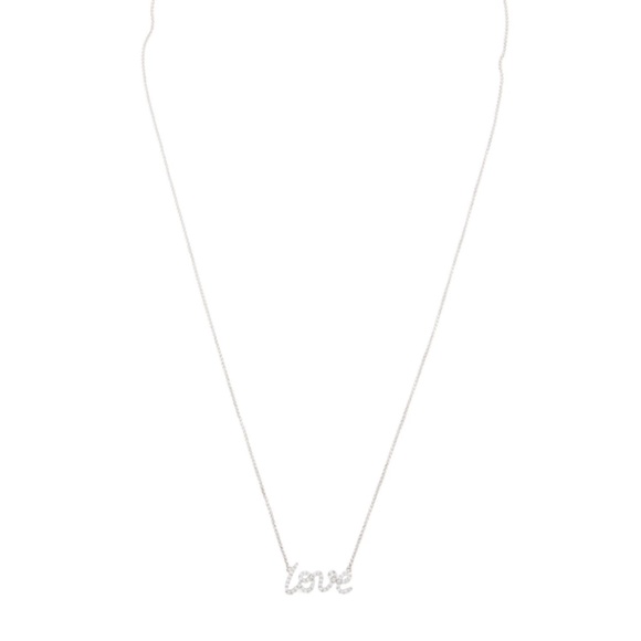 Love Pendant Necklace in 18K White Gold & Diamonds - Picture 4 of 4